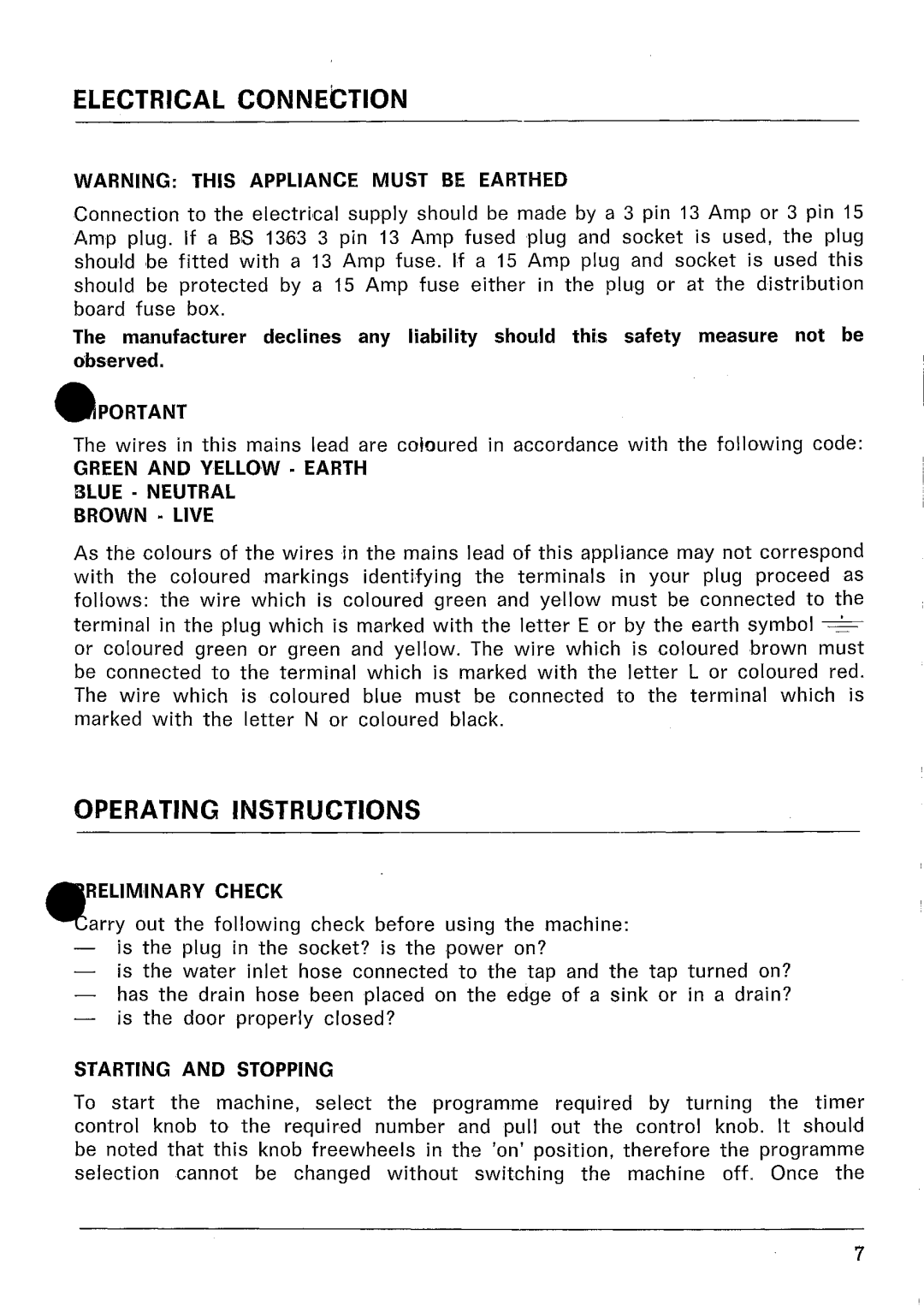 Zanussi SL 24 manual 