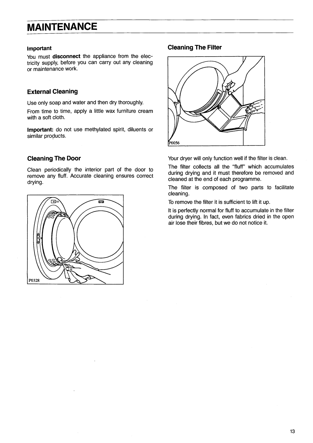 Zanussi TD245 manual 