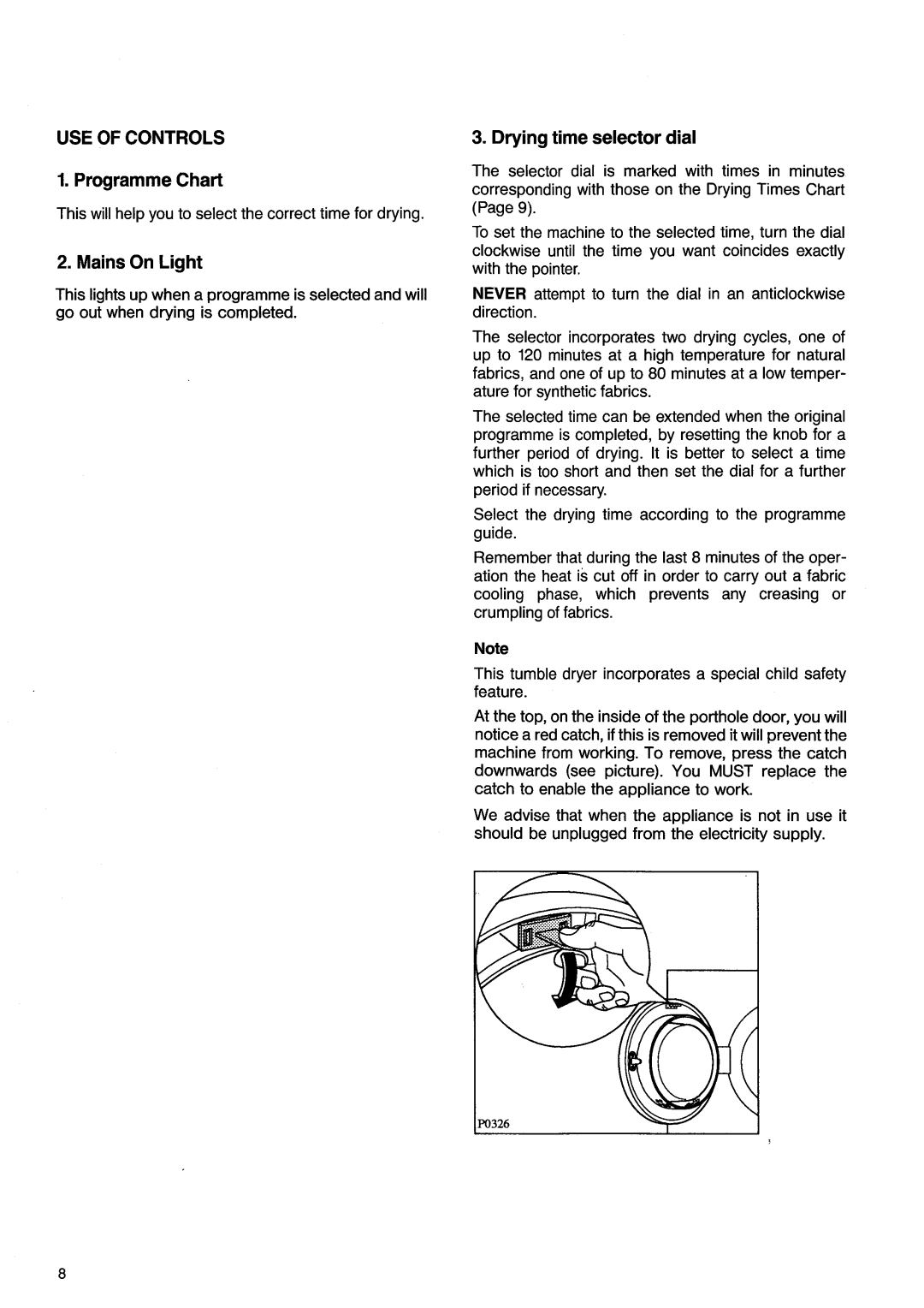 Zanussi TD245 manual 