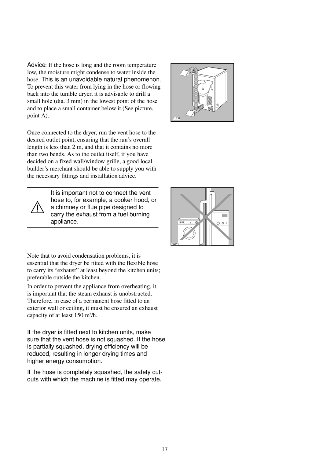 Zanussi TDS 483 EW manual P1030 