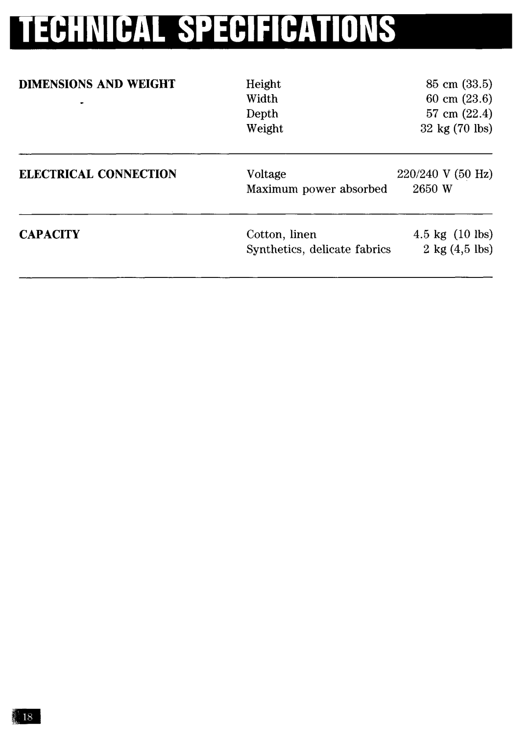 Zanussi TE350 manual 