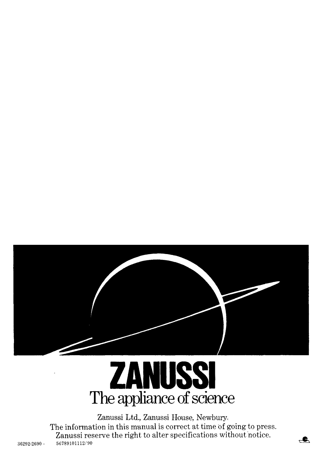 Zanussi TEi935 manual 