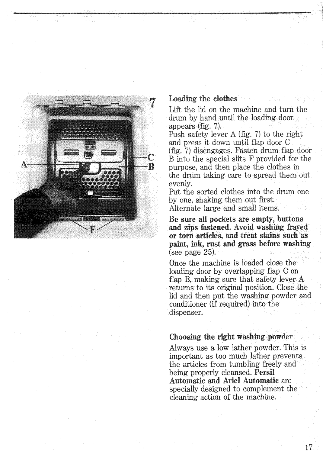 Zanussi TL1033 manual 