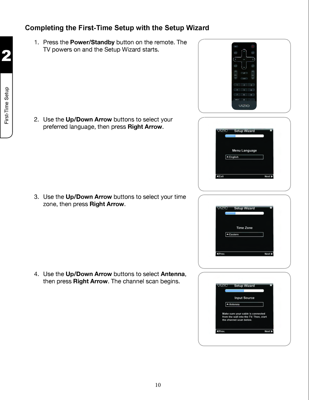 Zanussi VMB070 manual Completing the First­Time Setup with the Setup Wizard 