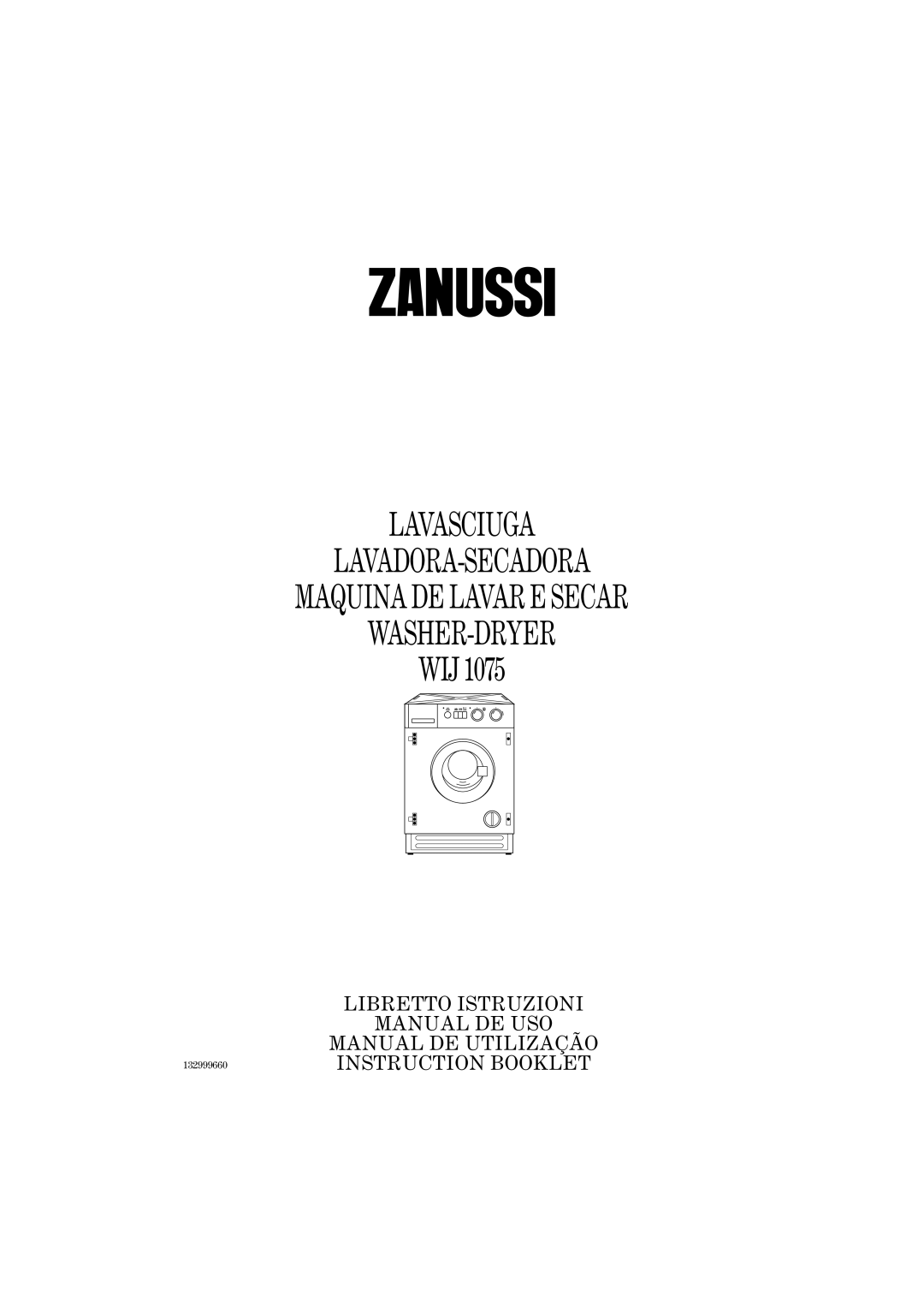 Zanussi WIJ1075 manual 