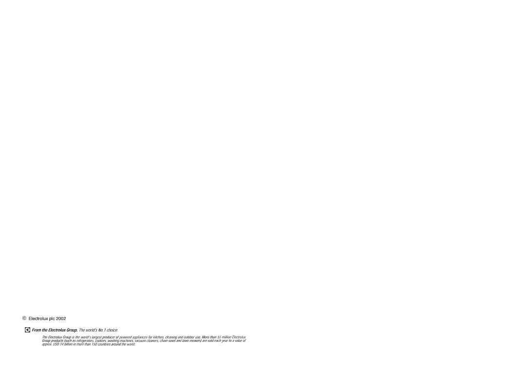 Zanussi Z 56/3 SI, Z 56/3 SR, Z 56/3 W manual Electrolux plc 