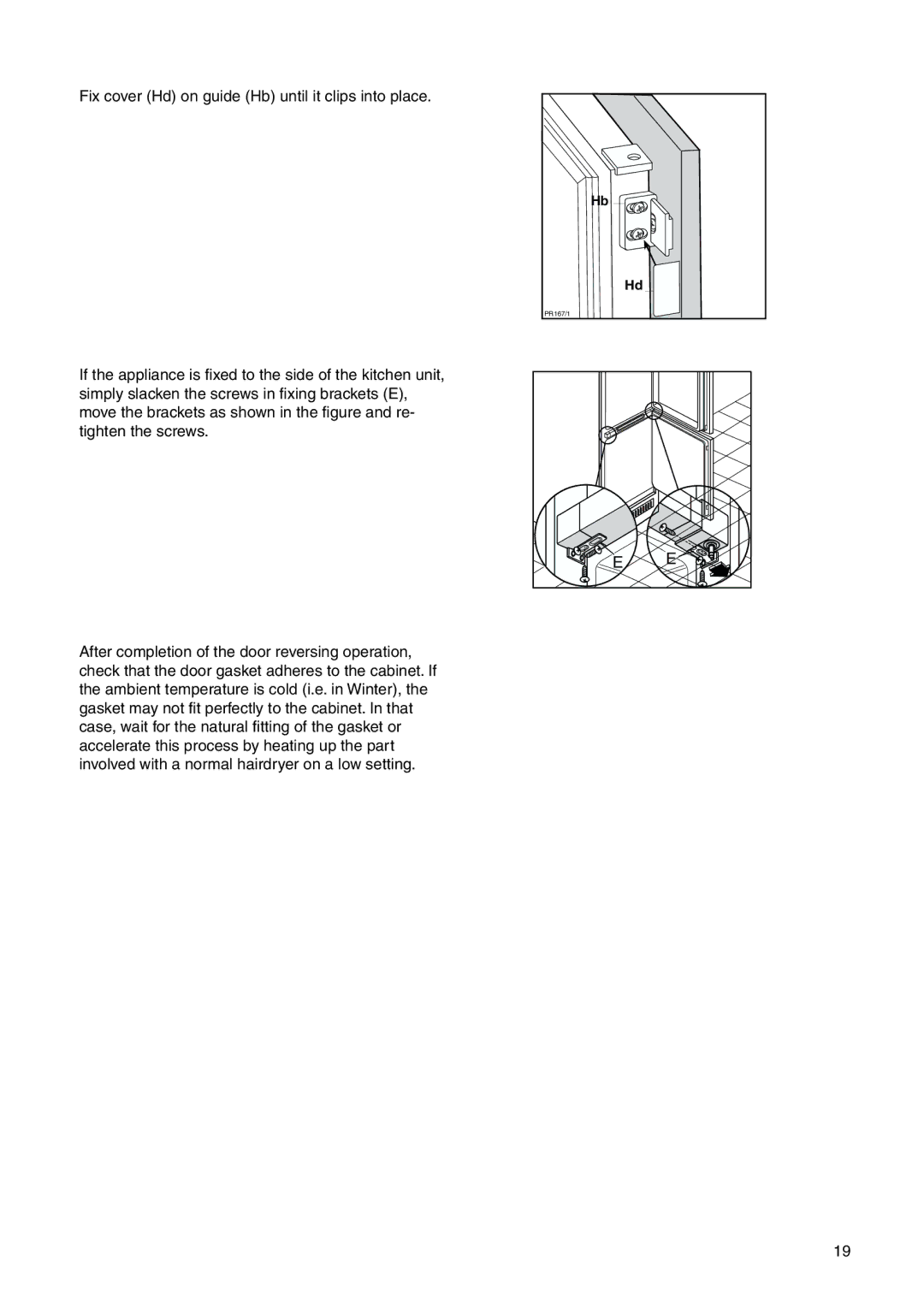 Zanussi Z1921/8 FFA manual PR167/1 