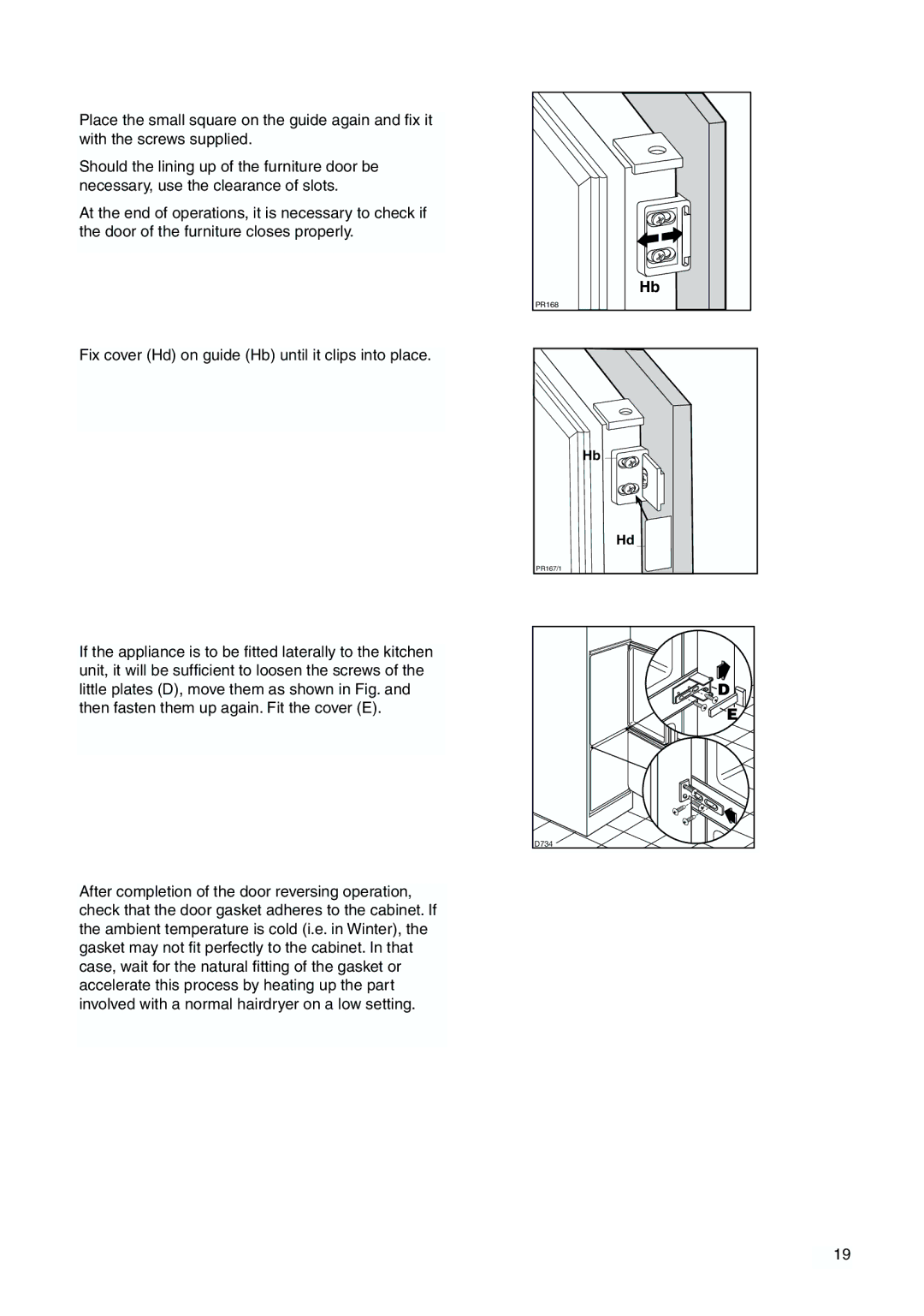 Zanussi ZBB 7294 manual D734 