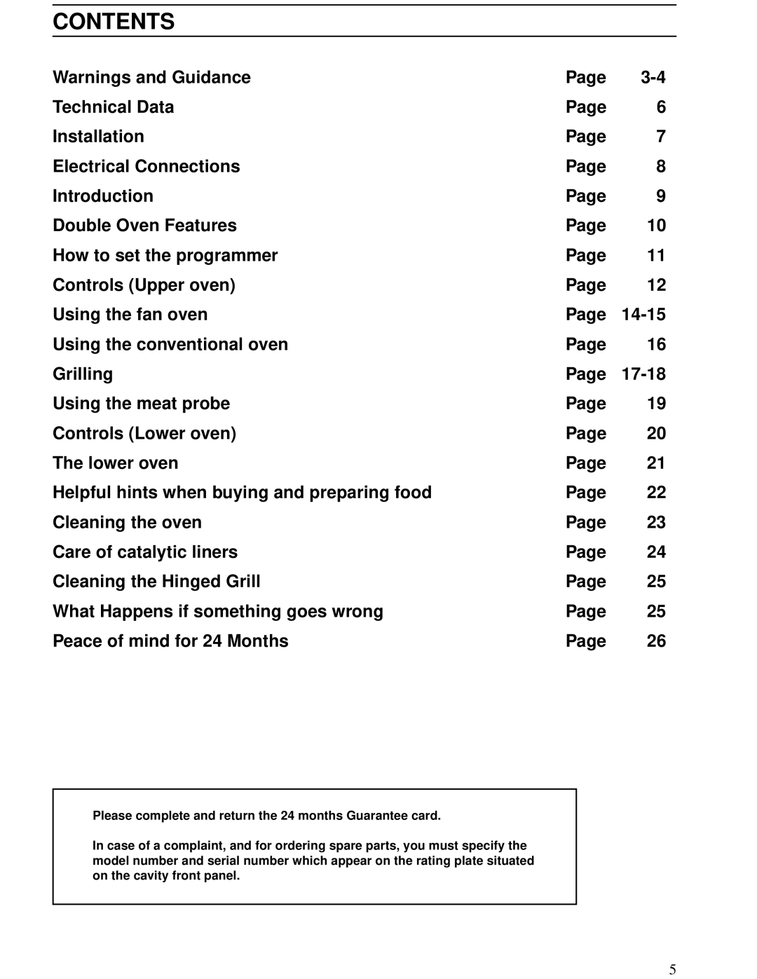 Zanussi ZBD 902 installation manual Contents 