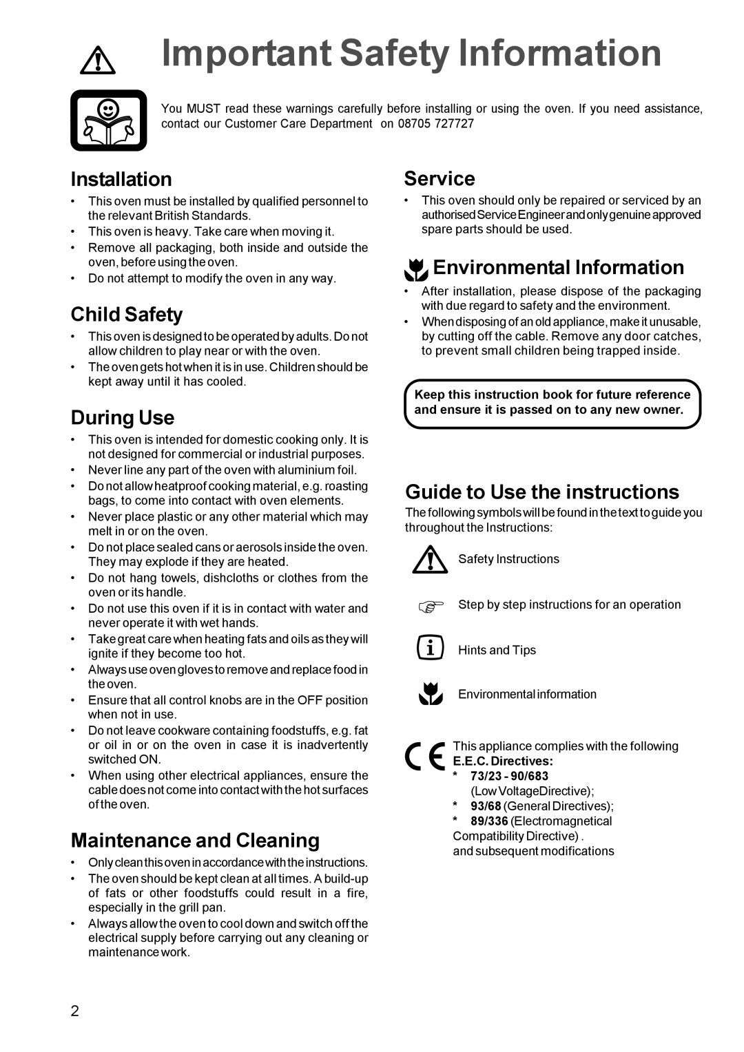 Zanussi ZBM 972 manual Important Safety Information 