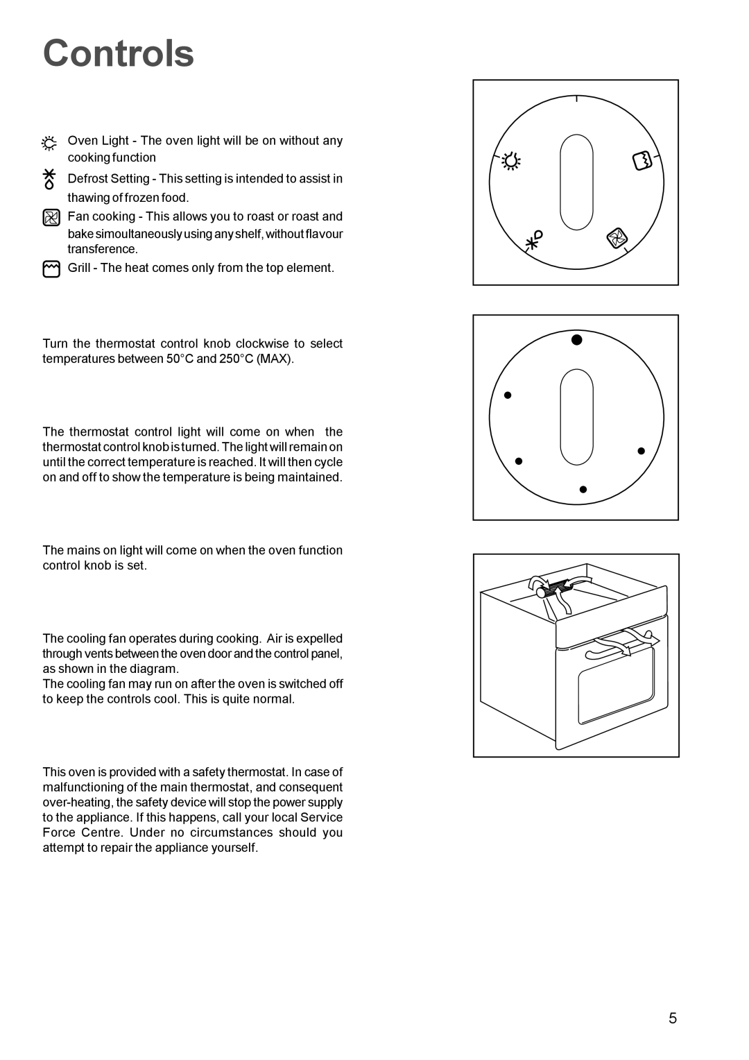 Zanussi ZBQ 365 manual Controls 