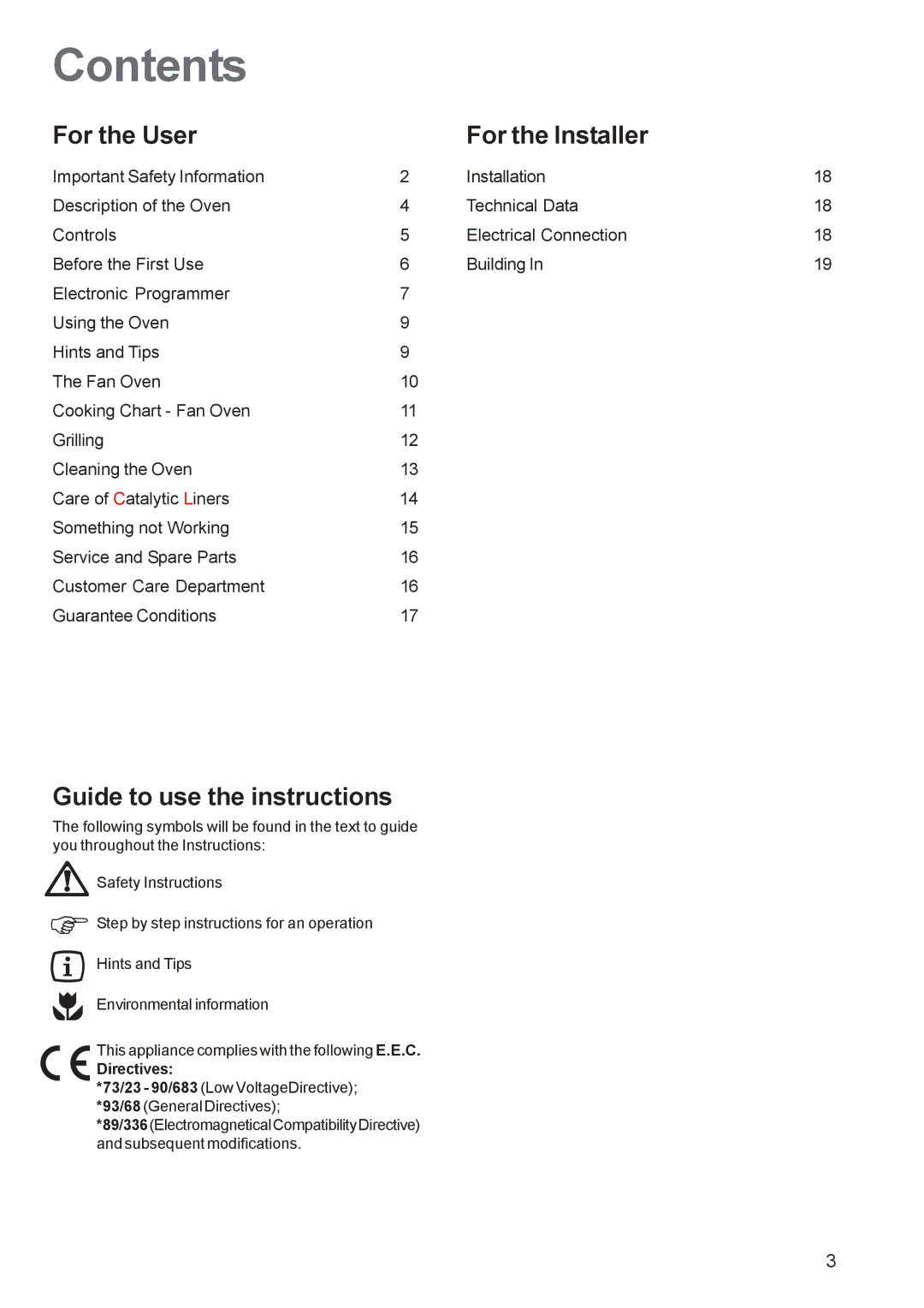 Zanussi ZBQ 465 manual Contents 