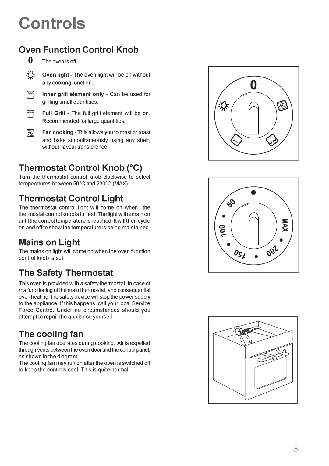 Zanussi ZBQ 465 manual Controls 