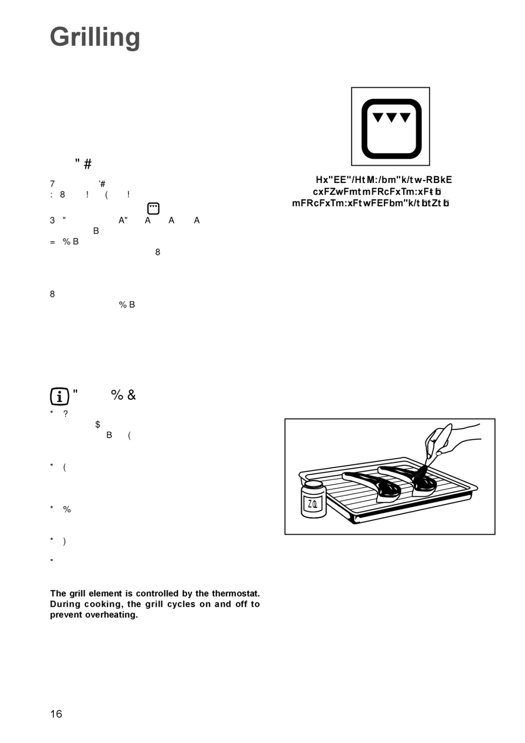 Zanussi ZBQ 965 manual Grilling, How to Use the Grill 