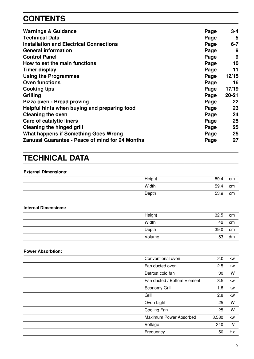 Zanussi ZBS 703 W, ZBS 703 BL manual 