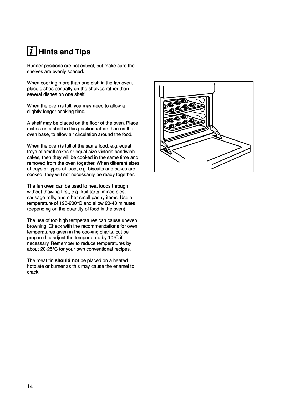 Zanussi ZBS 772 manual Hints and Tips, Runner positions are not critical, but make sure the shelves are evenly spaced 