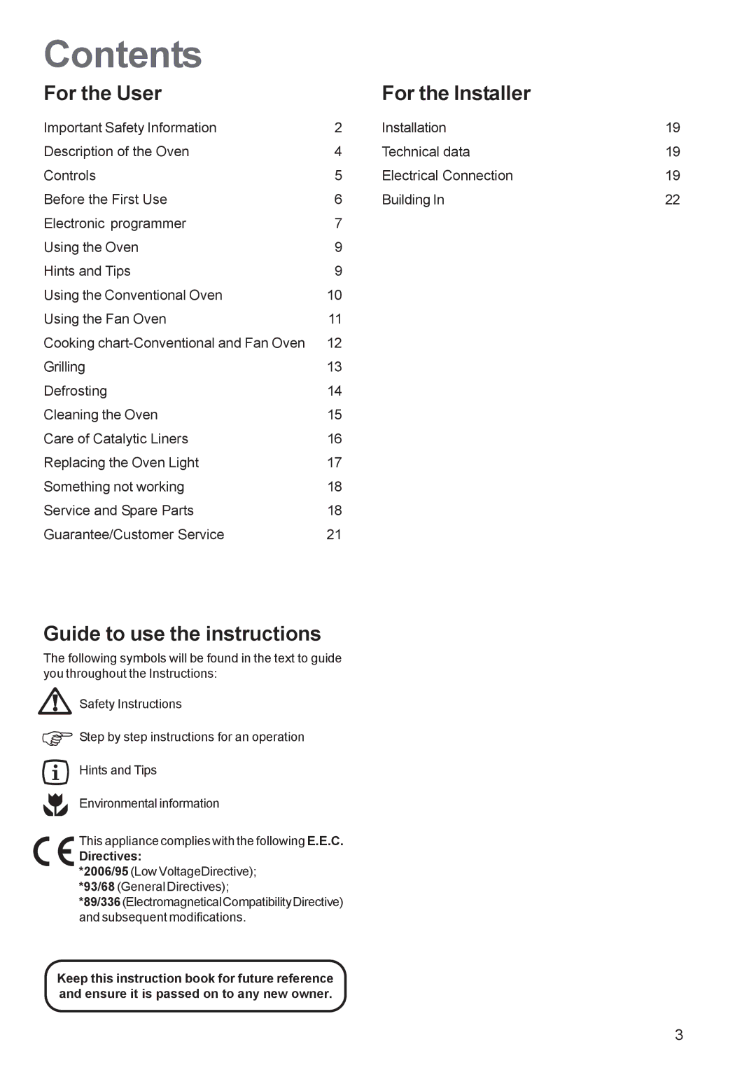 Zanussi ZBS863 manual Contents 