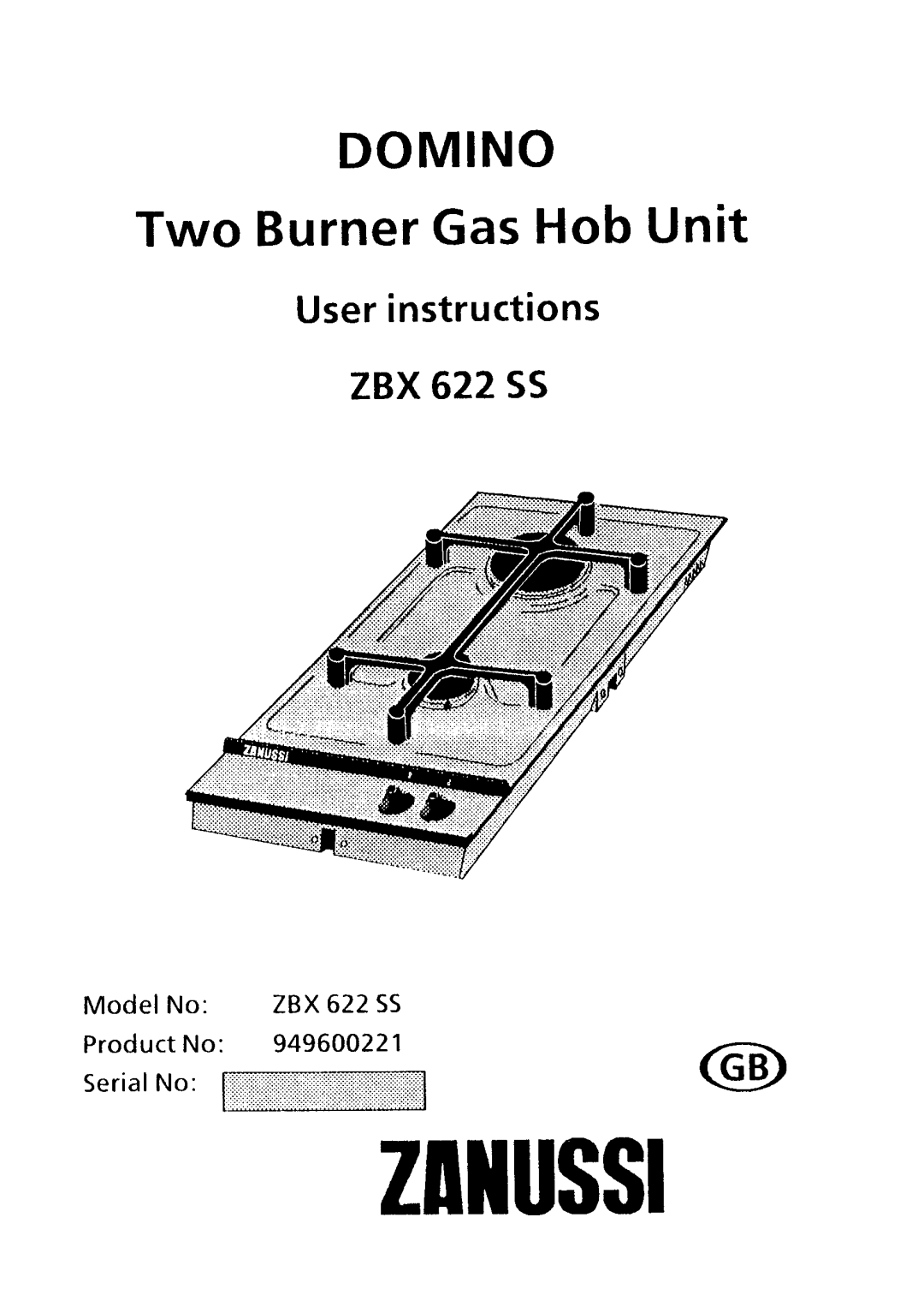 Zanussi ZBX 622 SS manual 