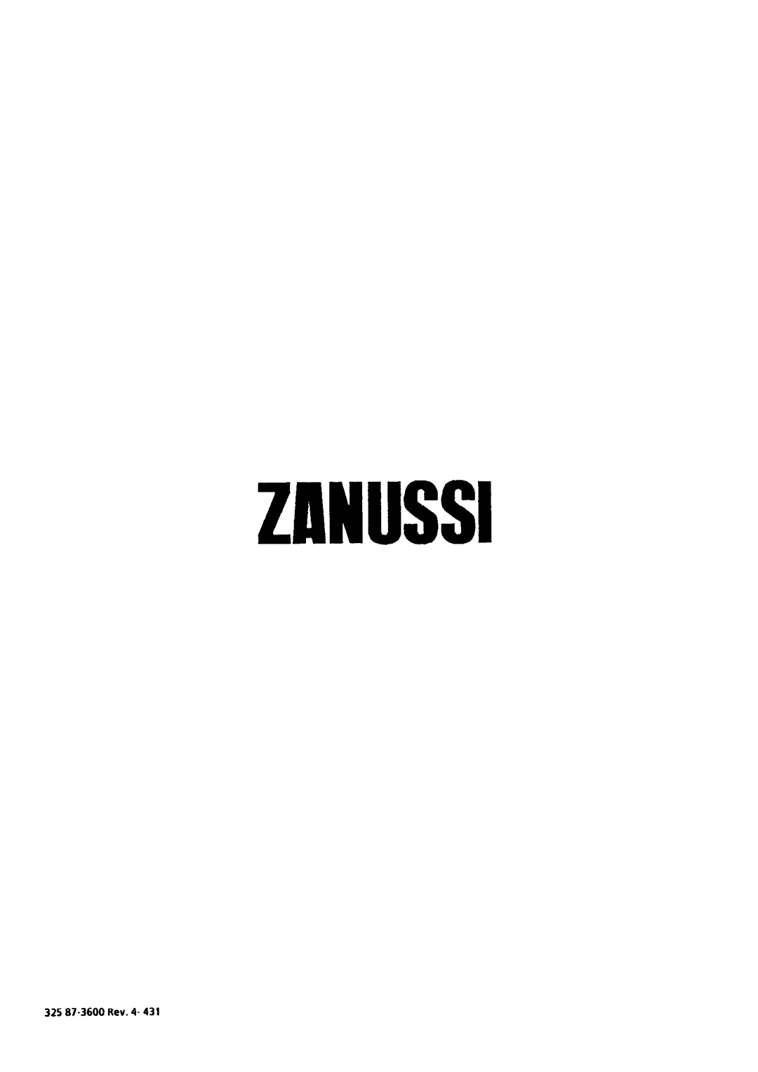 Zanussi ZBX 622 SS manual 