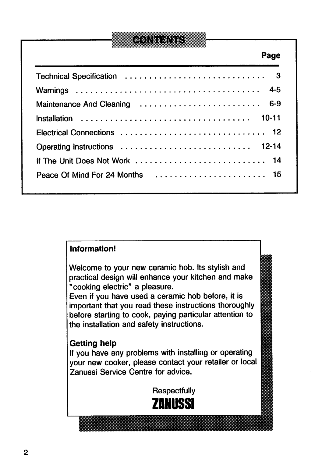 Zanussi ZBX 623 SS manual 