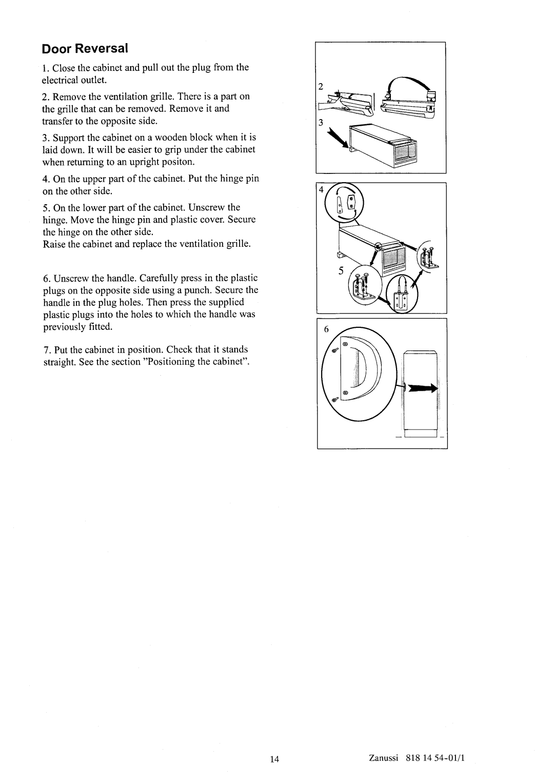 Zanussi ZC135R manual 