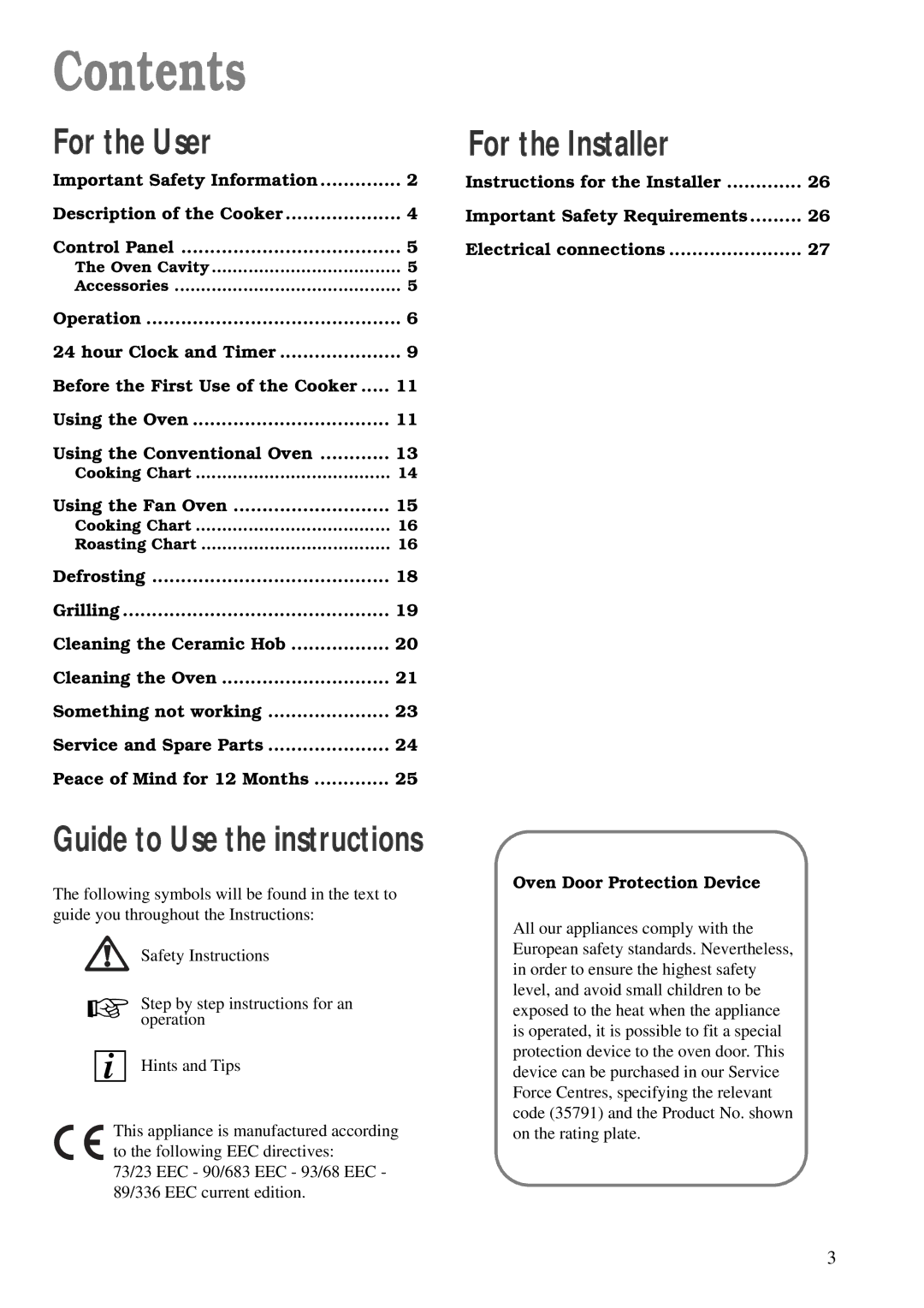 Zanussi ZCE 620 X manual Contents 