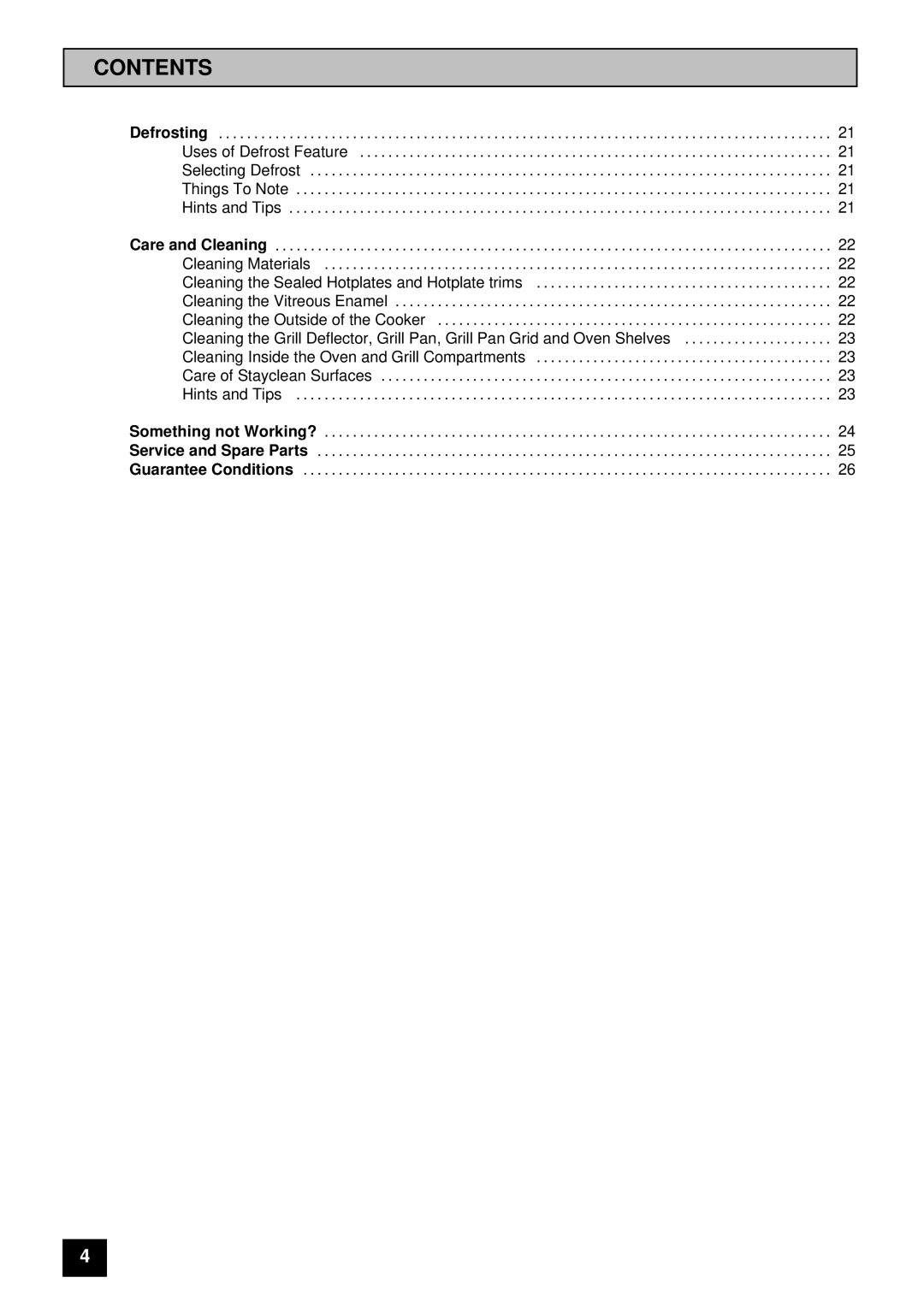 Zanussi ZCE 7300 manual Contents 