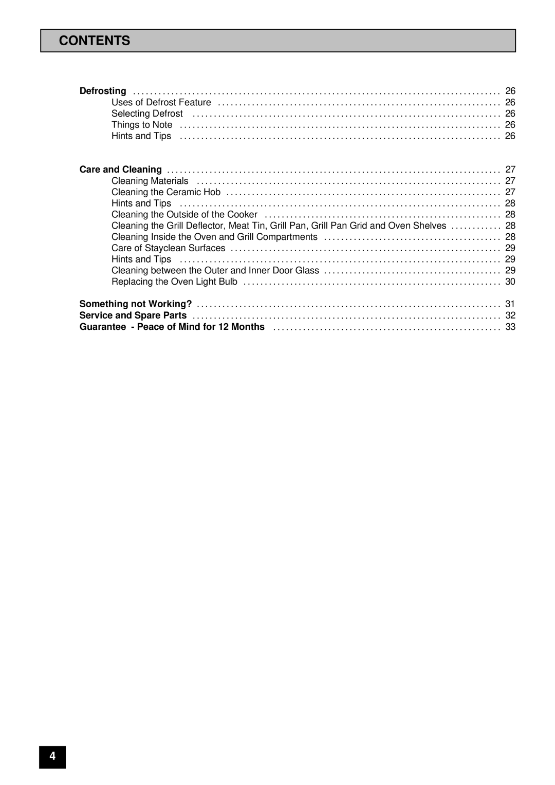 Zanussi ZCE 7400 manual Contents 