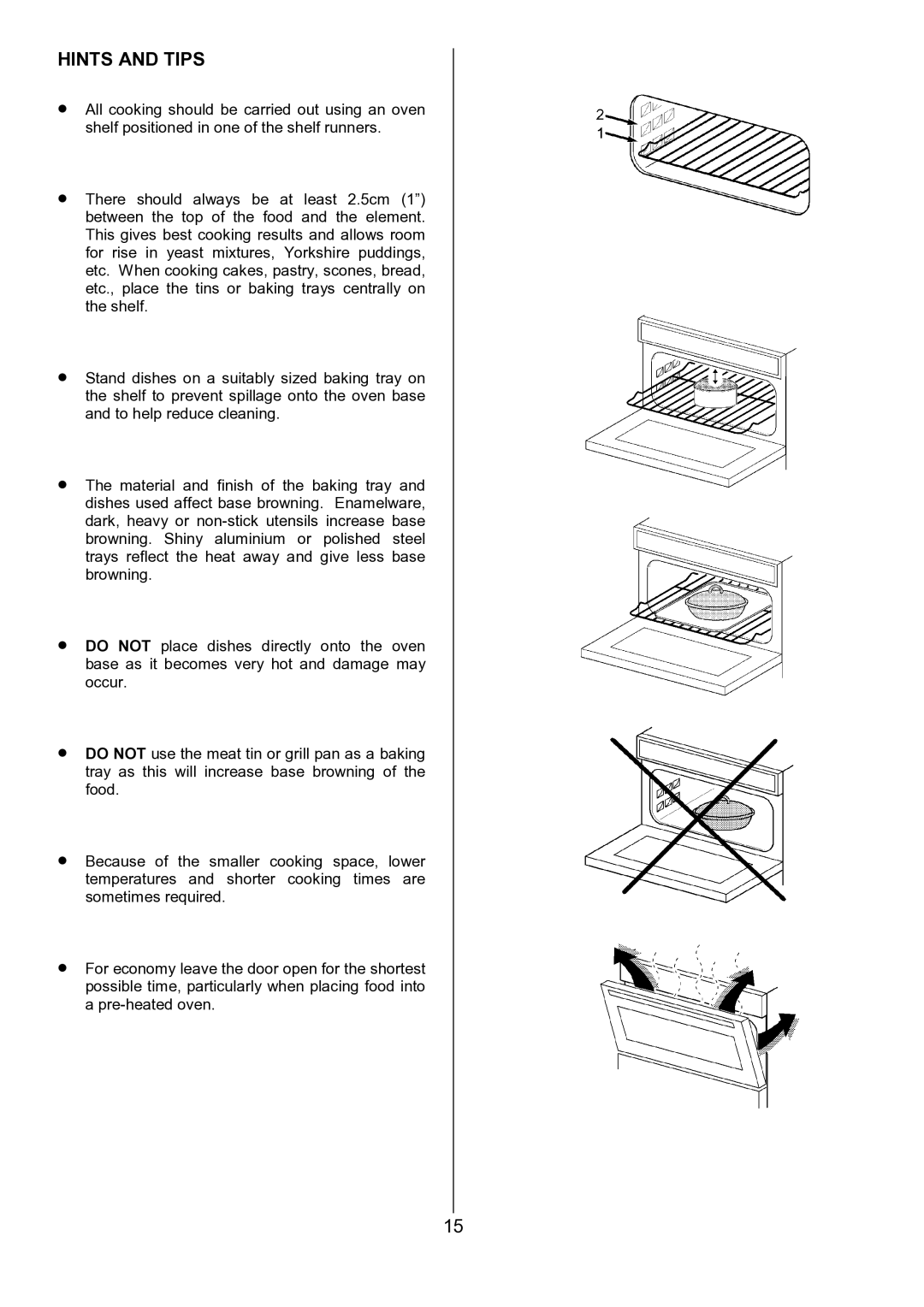 Zanussi ZCE 7551, ZCE 7550 manual Hints and Tips 