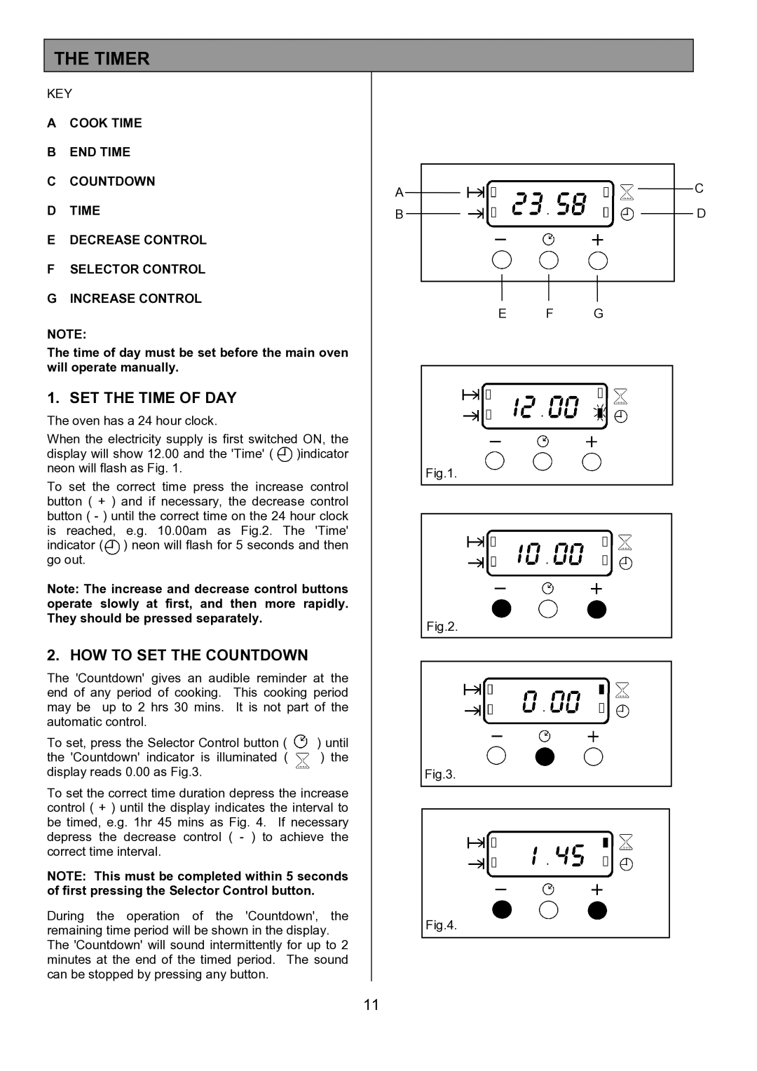 Zanussi ZCE 7551X manual Timer, SET the Time of DAY, HOW to SET the Countdown 