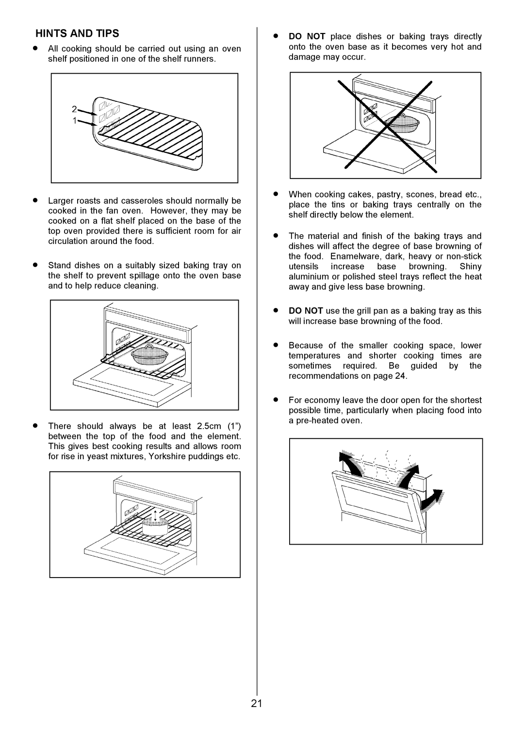 Zanussi ZCE 7701 manual Hints and Tips 