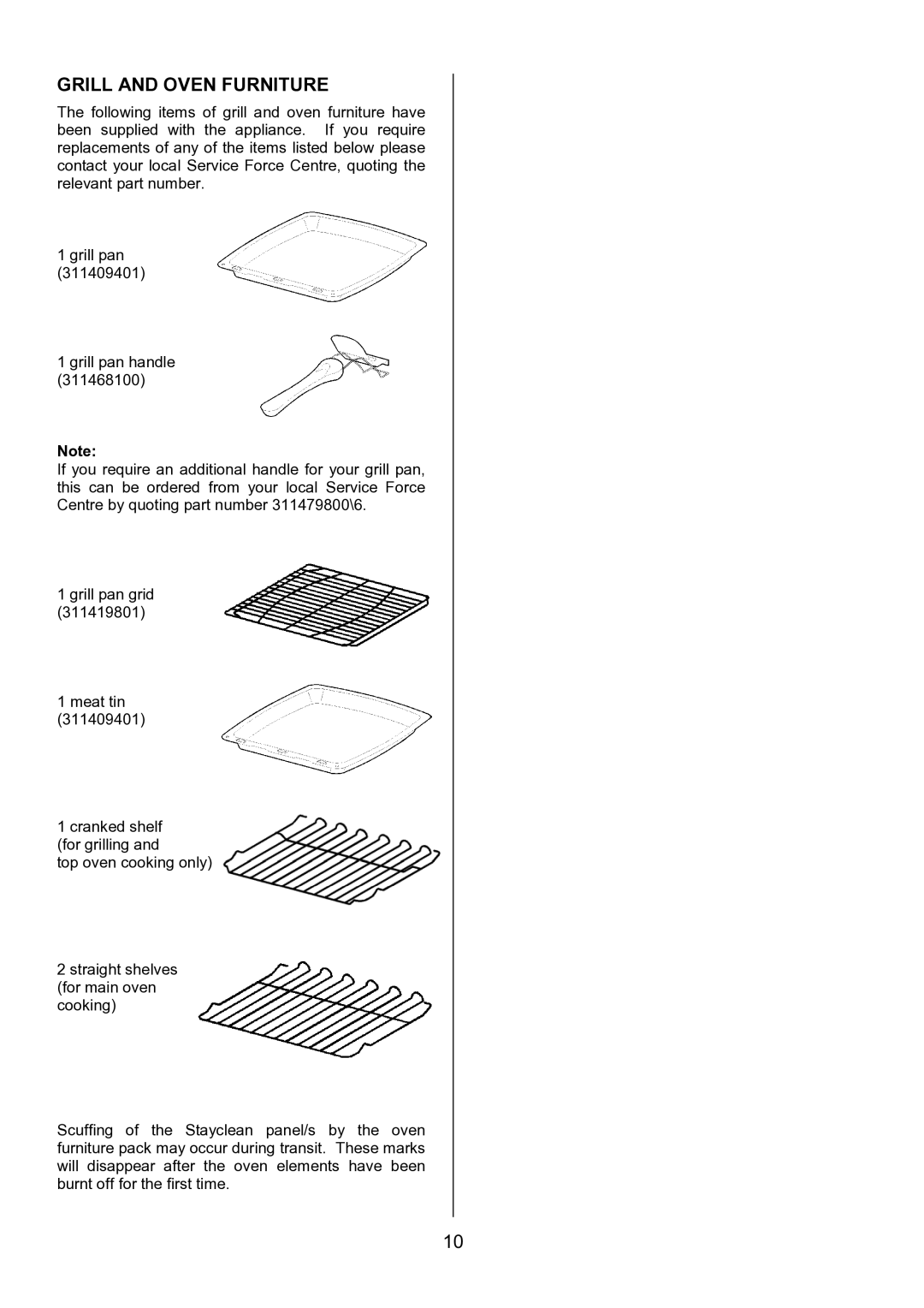 Zanussi ZCE 7702 manual Grill and Oven Furniture 