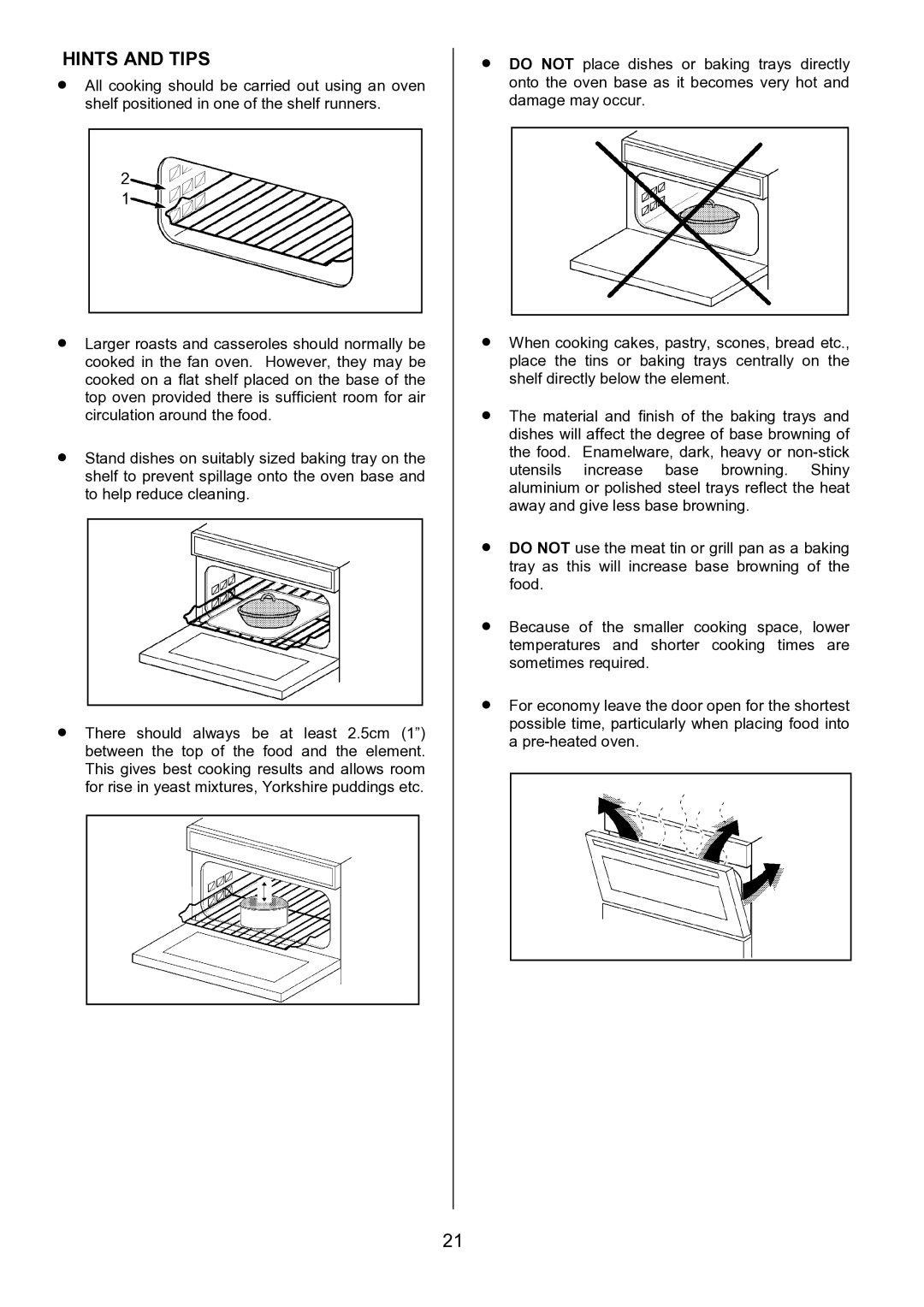 Zanussi ZCE 7702 manual Hints and Tips 