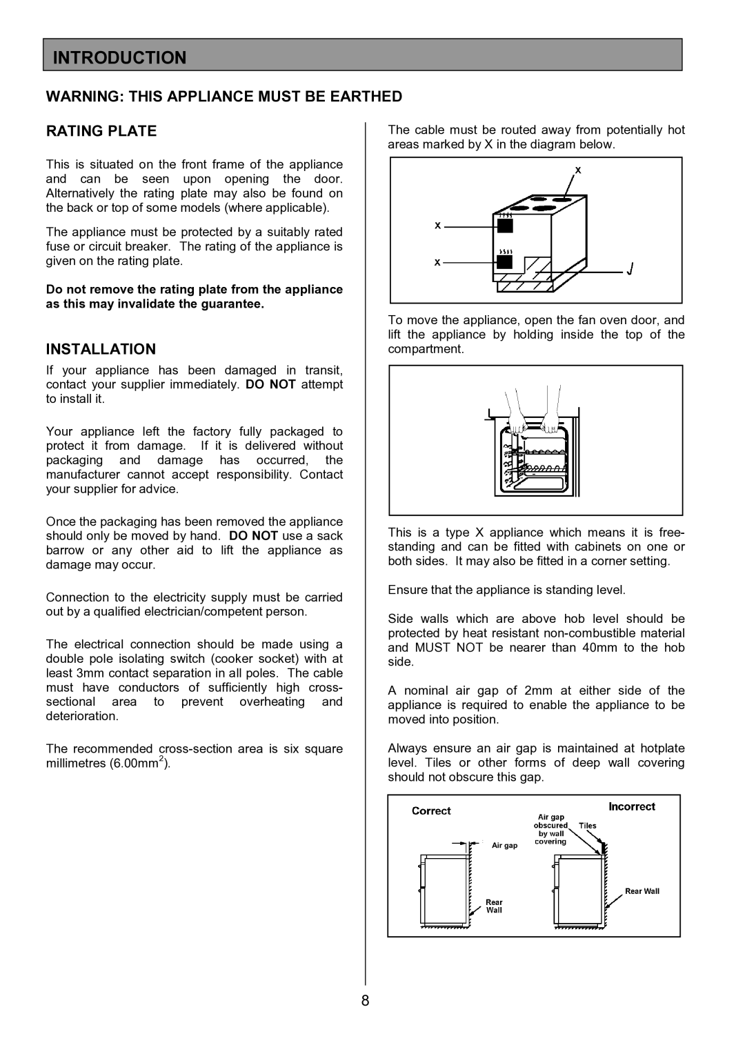 Zanussi ZCE 7702 manual Introduction, Rating Plate, Installation 