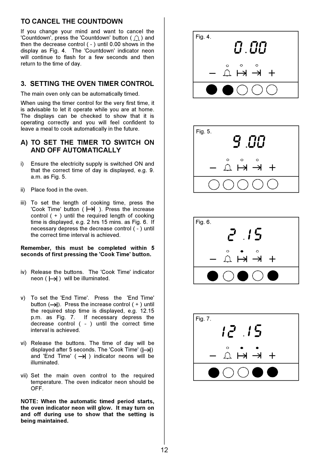 Zanussi ZCE 8021 manual To Cancel the Countdown, Setting the Oven Timer Control 