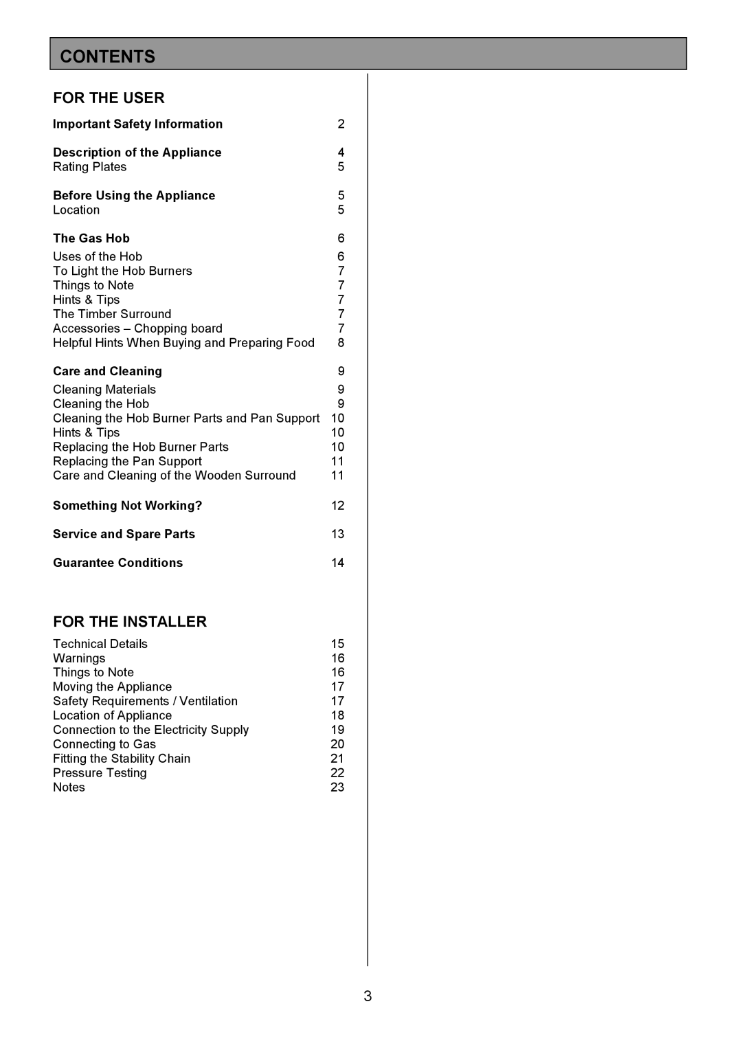 Zanussi ZCM 1000X manual Contents 