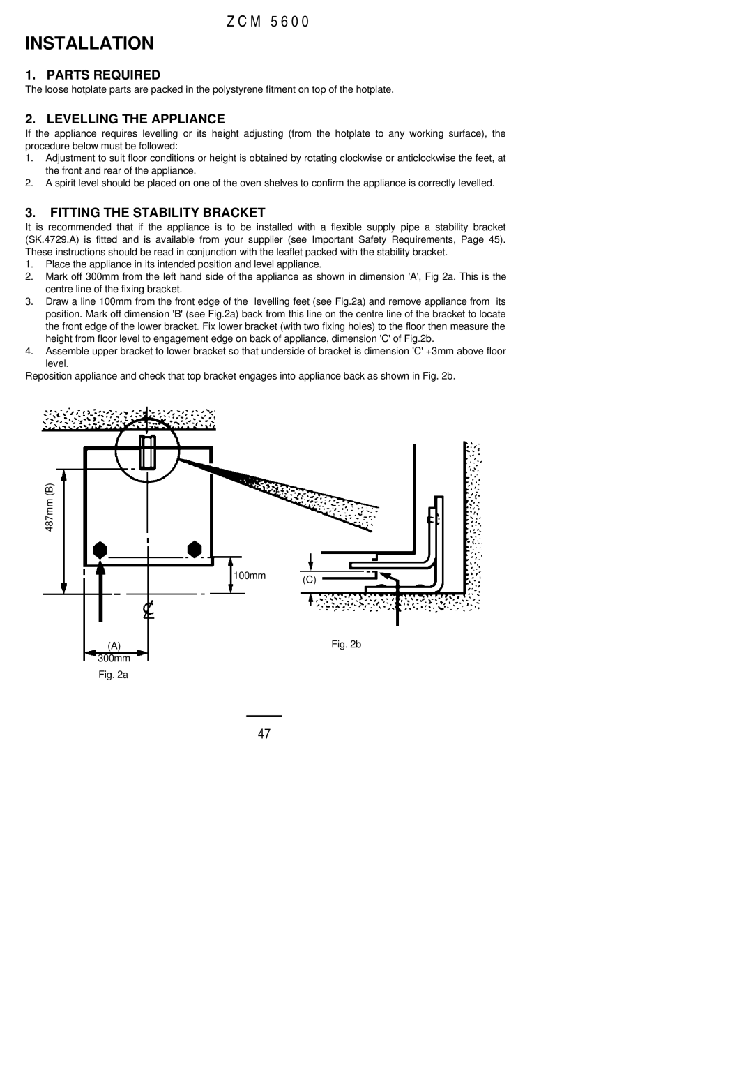 Zanussi ZCM 5600 manual Installation 