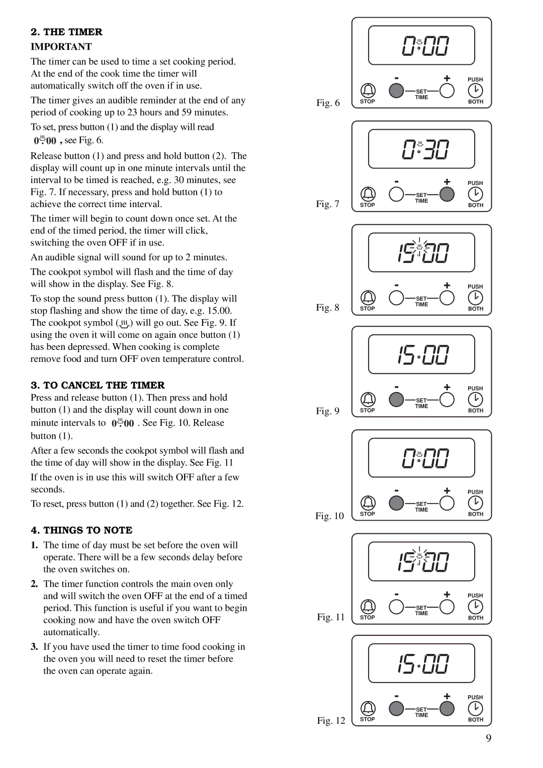 Zanussi ZCM 610 X, ZCM 600 W manual To Cancel the Timer, Things to Note 