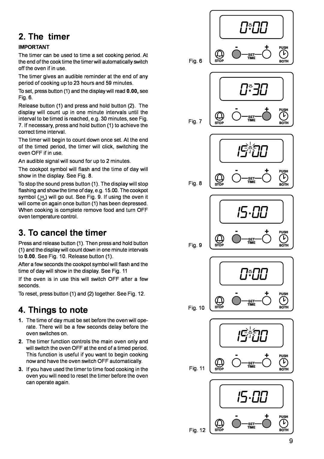 Zanussi ZCM 600, ZCM 610 manual The timer, To cancel the timer, Things to note 