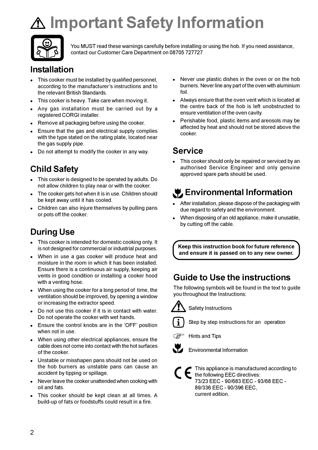 Zanussi ZCM 611 manual Important Safety Information 