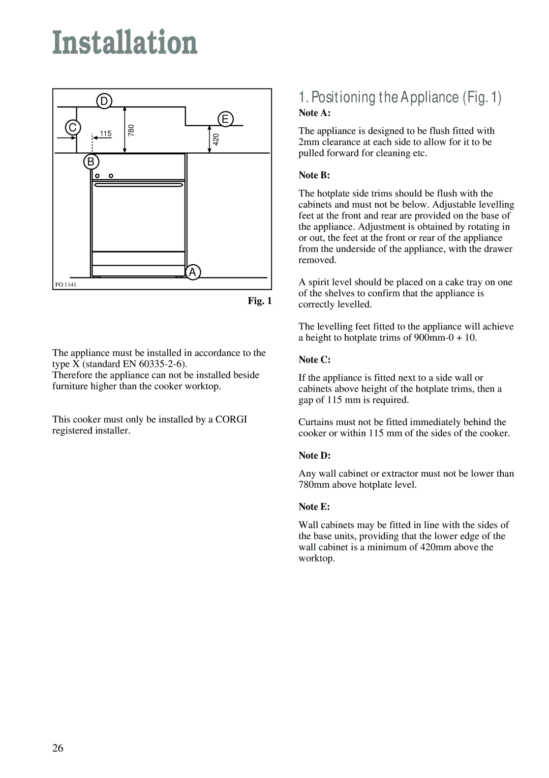 Zanussi ZCM 620 X manual Installation 