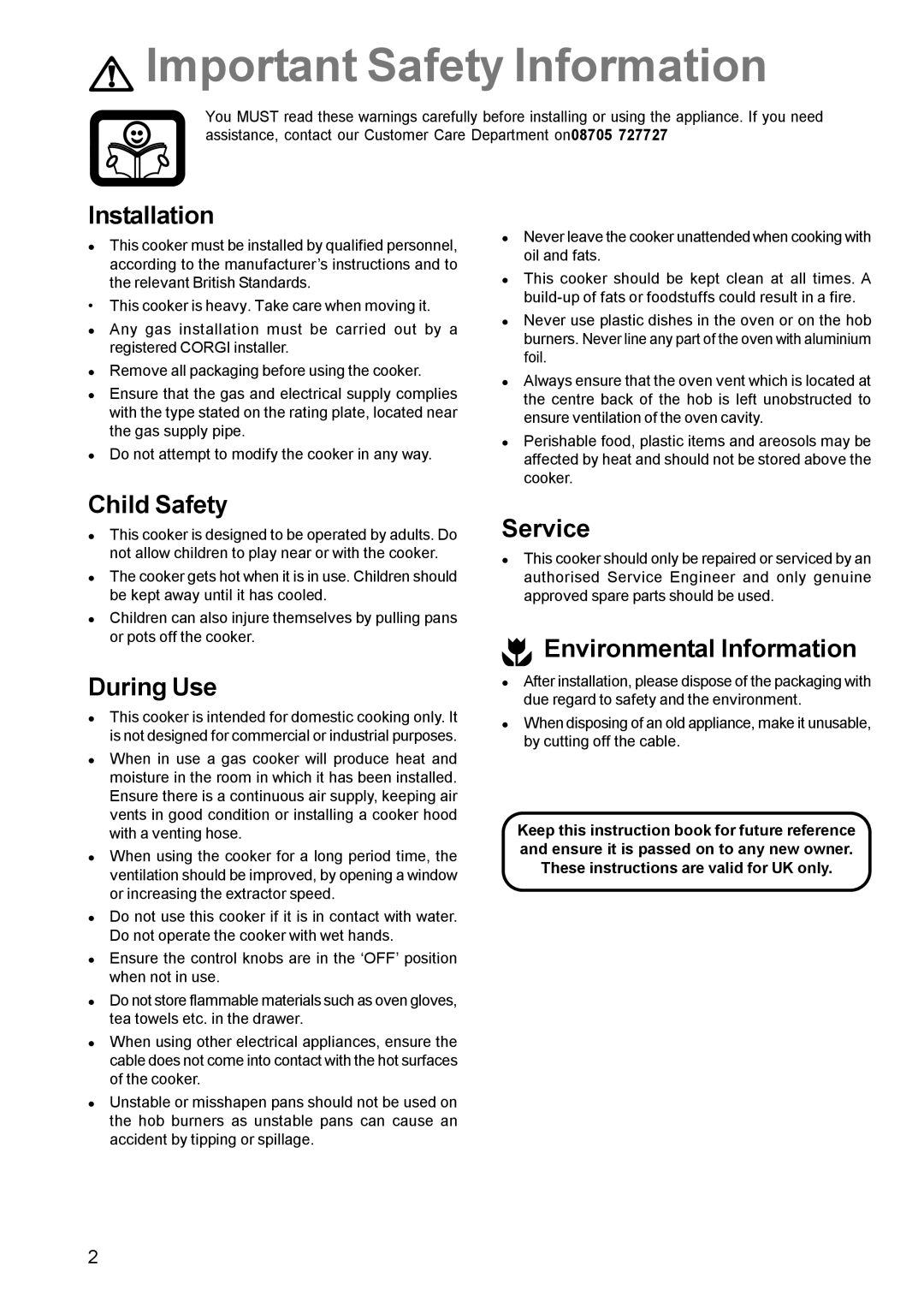 Zanussi ZCM 630 manual Important Safety Information 