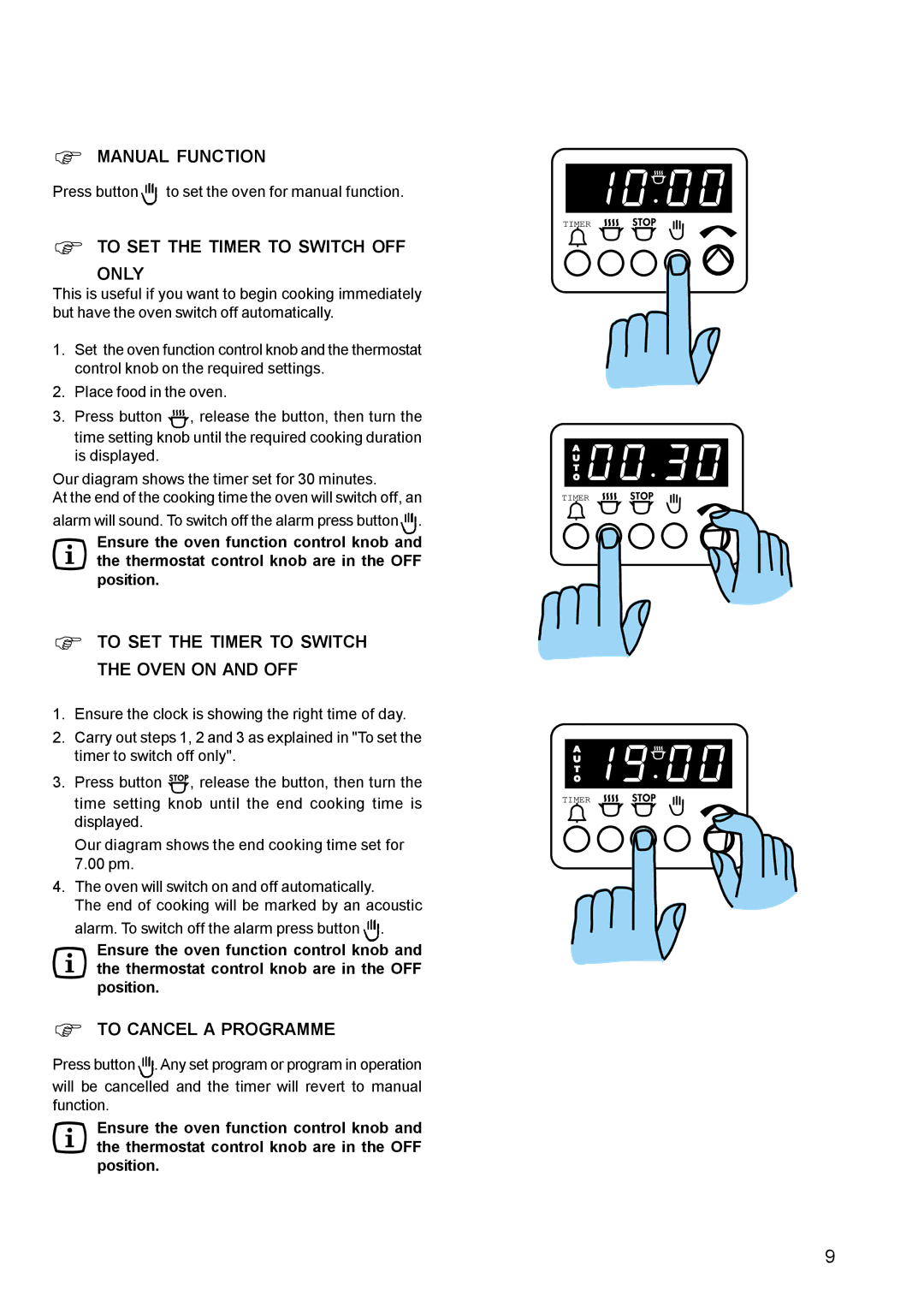 Zanussi ZCM 630 manual Manual Function 