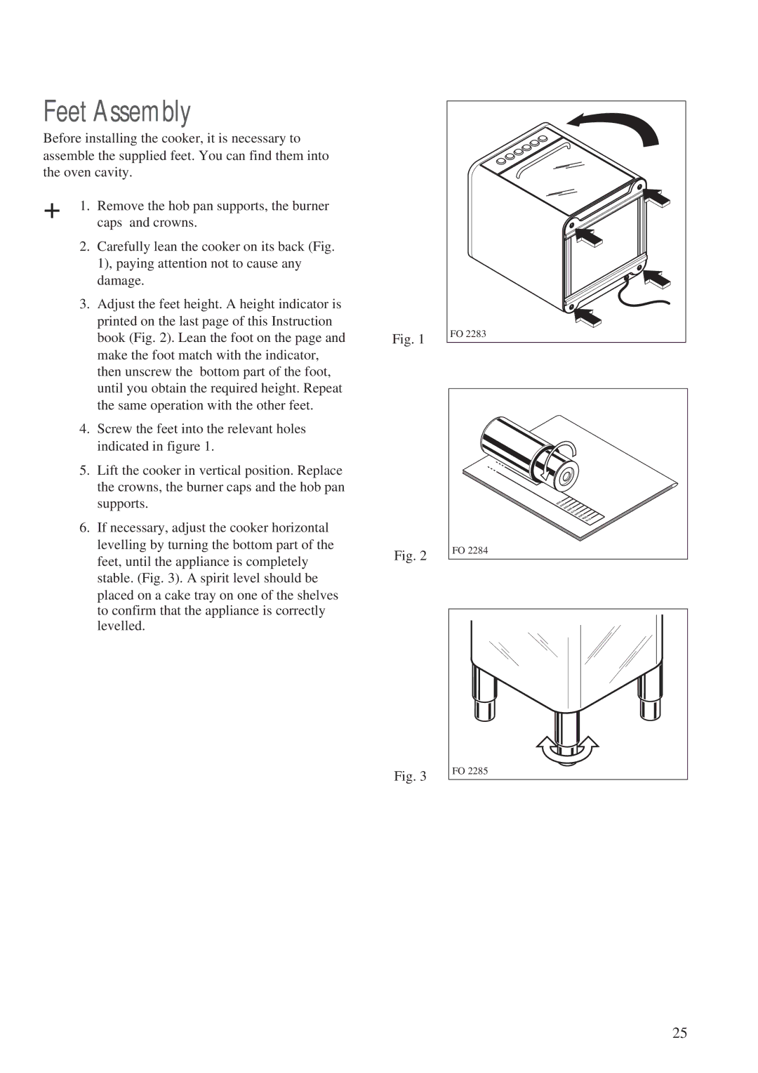 Zanussi ZCM 700 X manual Feet Assembly 