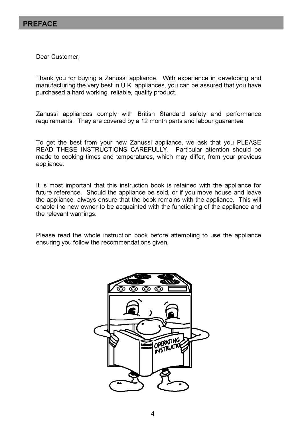 Zanussi ZCM 7701 manual Preface 