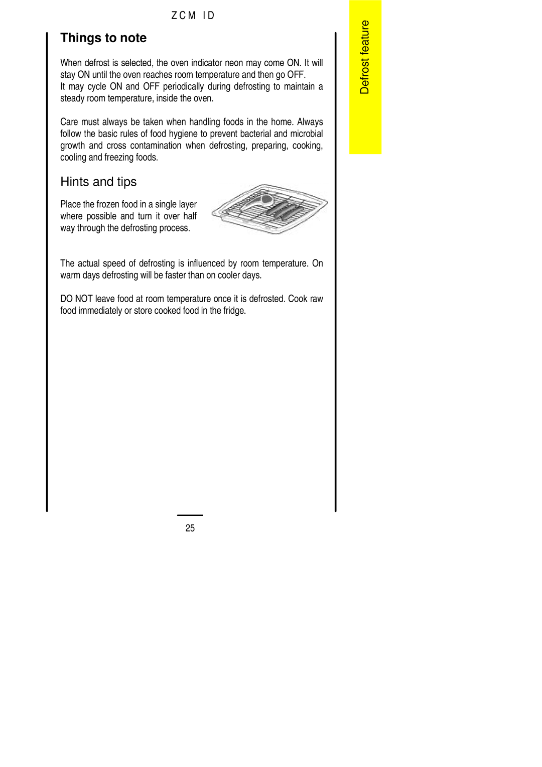 Zanussi ZCM ID manual Things to note, Hints and tips 