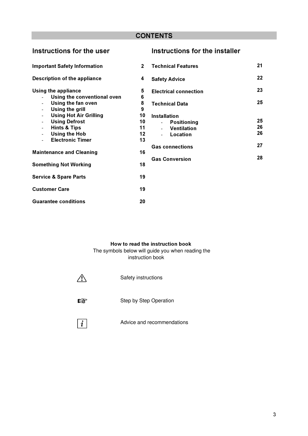 Zanussi ZCM930X manual Contents 