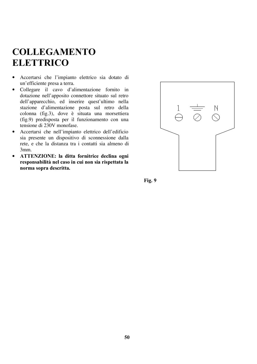 Zanussi ZCOF 637 X instruction manual Collegamento Elettrico 