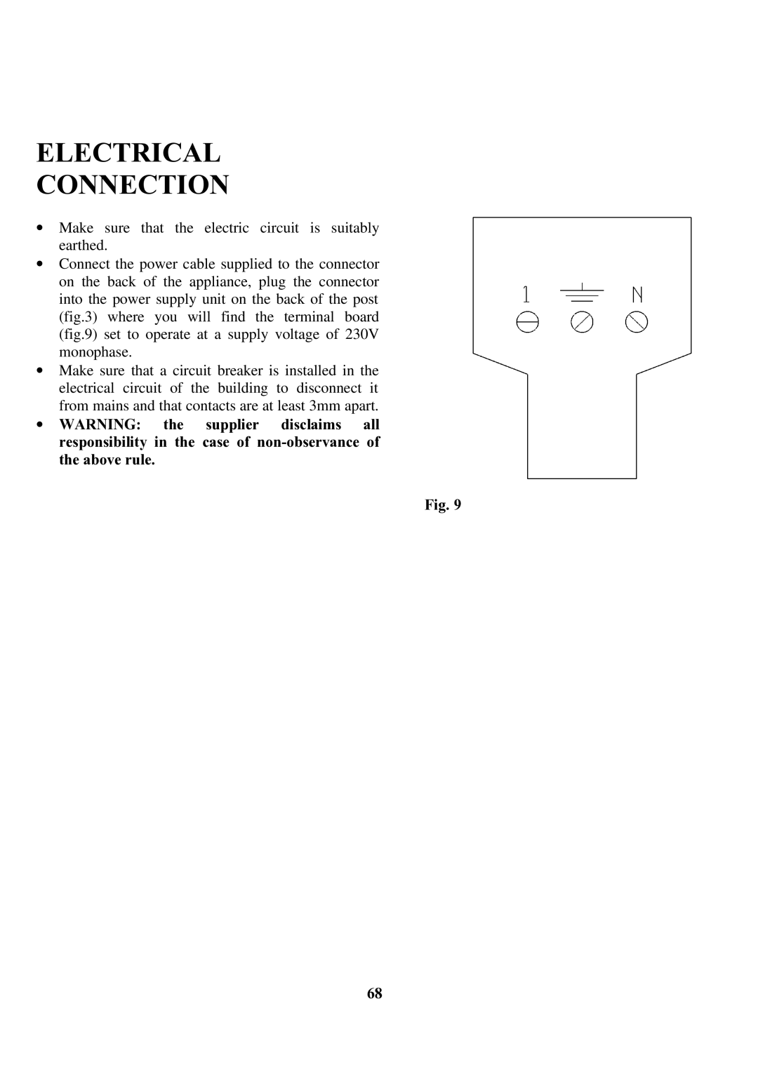 Zanussi ZCOF 637 X instruction manual Electrical Connection 