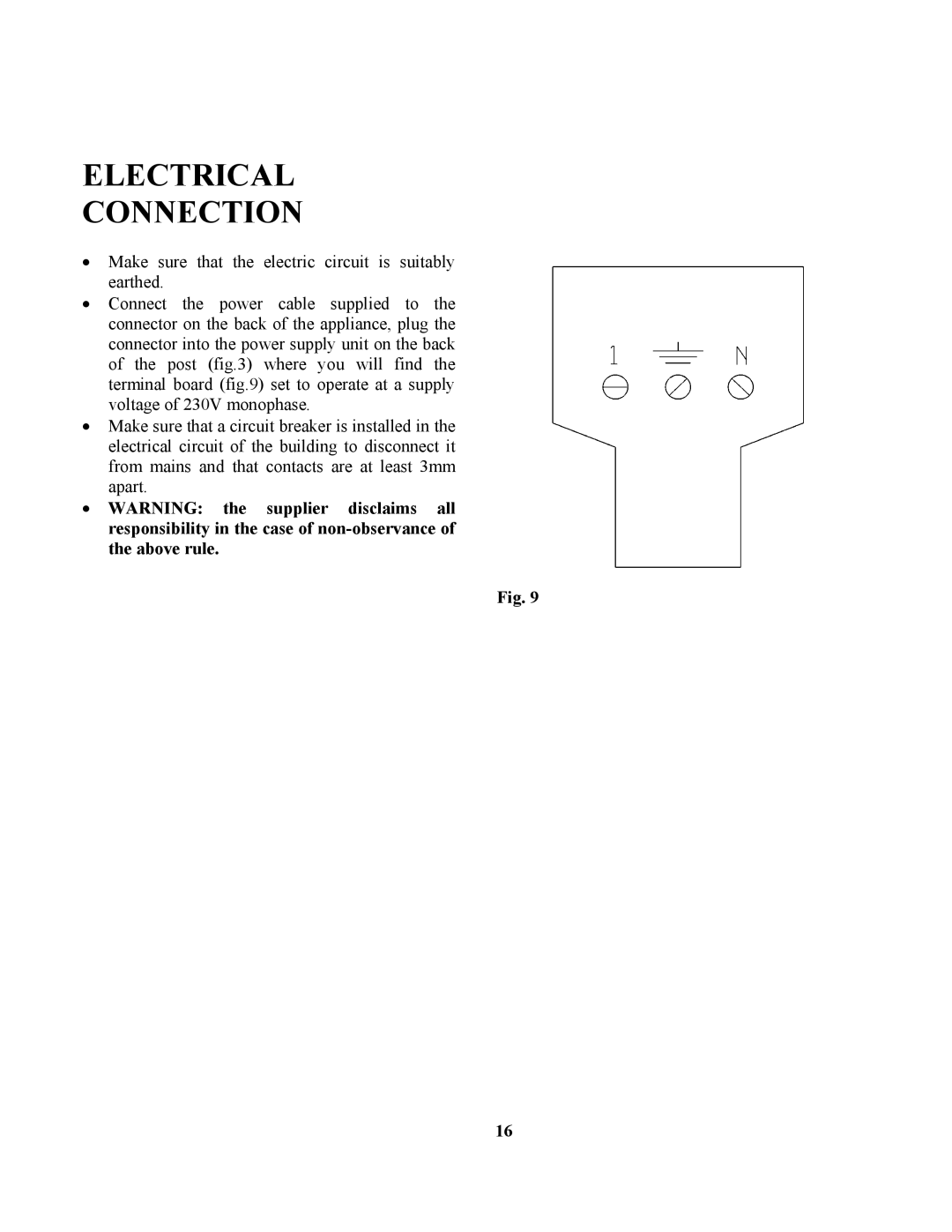 Zanussi ZCOF636X manual Electrical Connection 